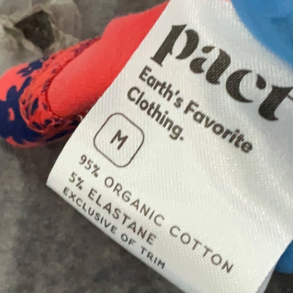 NEW Pact Organic Cotton Stretch Midi Skirt Fit & Flare Pink Floral Print Medium - Picture 5 of 8